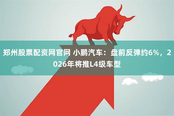 郑州股票配资网官网 小鹏汽车：盘前反弹约6%，2026年将推L4级车型
