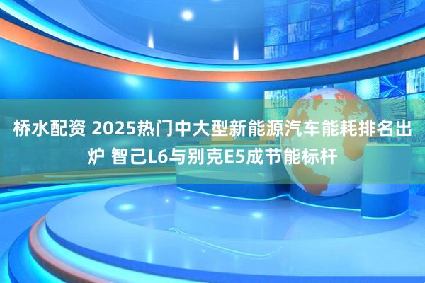 桥水配资 2025热门中大型新能源汽车能耗排名出炉 智己L6与别克E5成节能标杆